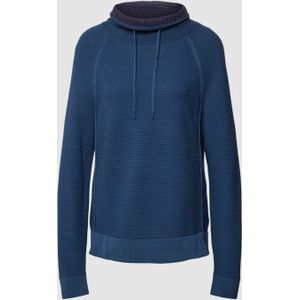 Gebreide pullover met turtleneck en tunnelkoord