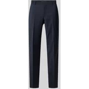 Slim fit pantalon van scheerwolmix, model 'GENIUS'