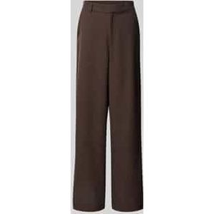 Straight leg stoffen broek met viscose, model 'Emmett'