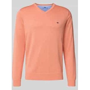 Gebreide pullover met logodetail