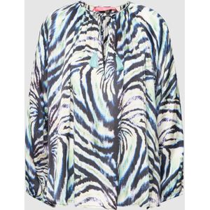 Blouseshirt van viscose met dierenprint