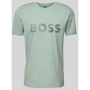T-shirt met logoprint en ronde hals