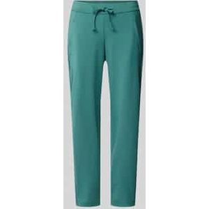 TOM TAILOR - Damesbroek - Effen - Materiaalmix met Stretch - Tapered Fit