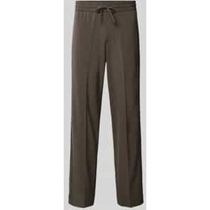 Lindbergh - Pantalon - Kaki - Gerecycled Materiaal - Regular Fit