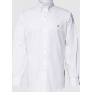 Custom fit zakelijk overhemd met button-downkraag