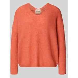 Oversized gebreide pullover van een mix van wol en alpaca, model 'THORA'
