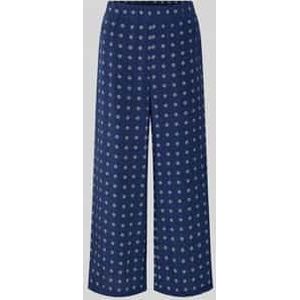 Relaxed fit wijde broek van pure zijde, model 'EUSEBIO'