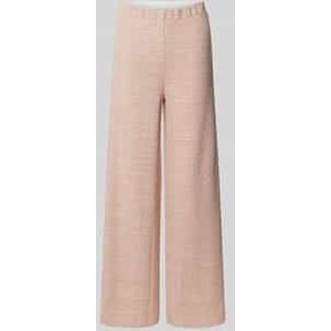 Wide leg stoffen broek met structuurmotief