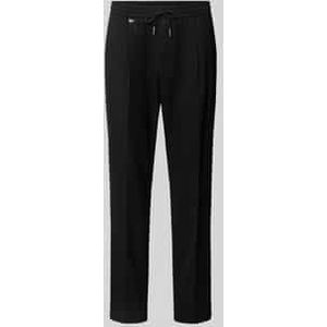 Loose fit stoffen broek van een mix van linnen en viscose, model 'NEIL'