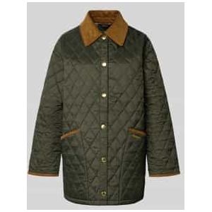 Regular fit gewatteerd jack met corduroy, model 'MODERN LIDDESDALE'