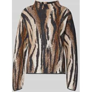 Gebreide pullover met opstaande kraag