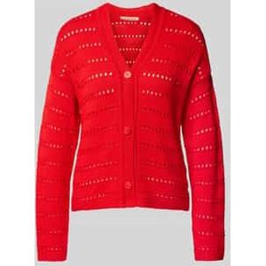 Gebreide cardigan met ajourpatroon