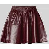 Minirok in leerlook met elastische band, model 'JACKY'