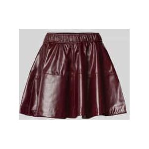 Minirok in leerlook met elastische band, model 'JACKY'