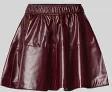 Minirok in leerlook met elastische band, model 'JACKY'