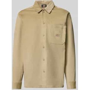 Dickies - Corduroy Overhemd - Chocolate Brown - Heren - Lange Mouwen