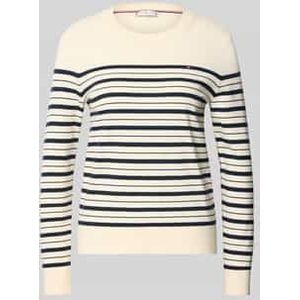 Regular fit gebreide pullover van katoenmix