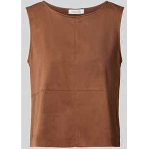 Regular fit blousetop met ronde hals