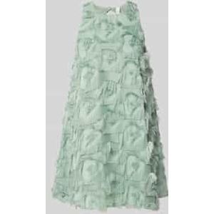 Cocktailjurk met ronde hals, model 'DIO'