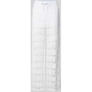 Stoffen broek in semi-transparant design