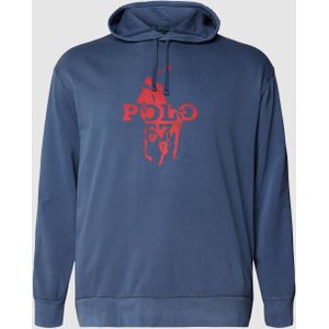 PLUS SIZE hoodie met labelprint, model 'LONG'