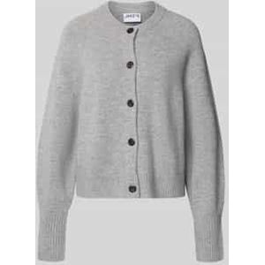 Gebreid jack van wol met ronde hals