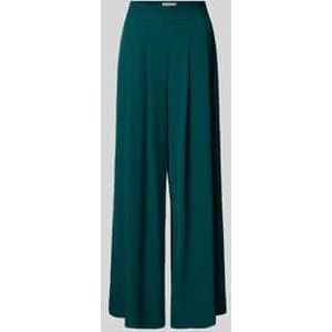 Wide leg stoffen broek met plooien