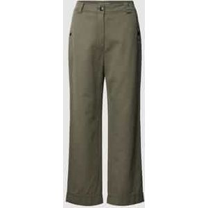 Wide fit broek met knoopsluiting