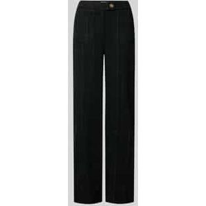 Straight leg stoffen broek met steekzakken, model 'KATE'