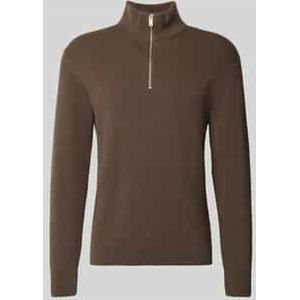 Gebreide pullover met schipperskraag