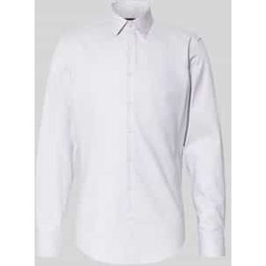 Slim fit zakelijk overhemd met kentkraag