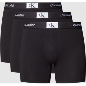 Broek met elastisch band met logo, model 'BOXER BRIEF' in een set van 3 stuks