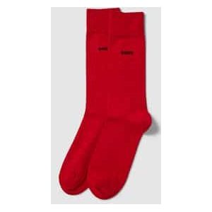 Sokken met labelprint in een set van 2 paar