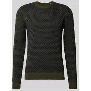 Gebreide pullover met ronde hals, model 'DONG'