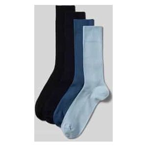 Sokken in fijnriblook in een set van 4 paar