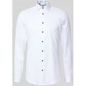 Super slim fit zakelijk overhemd van katoen met kentkraag