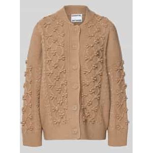 Loose fit gebreid jack van wolmix met strass-steentjes, model 'ILTIMATE'