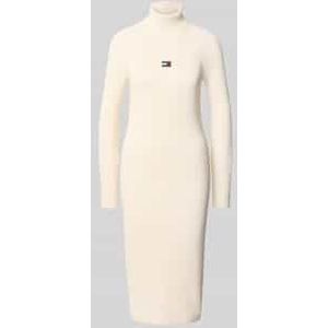 Tommy Jeans - Gebreide Jurk - Effen - Hooggesloten - Puur Katoen