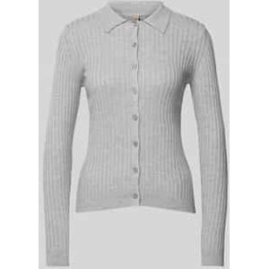 Gebreid jack met knoopsluiting, model 'FETIMA'