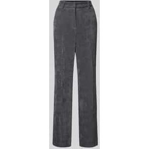 Wide leg corduroy broek met riemlussen