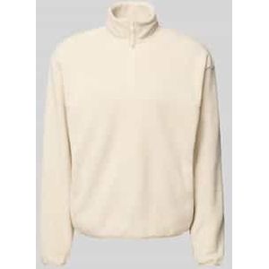 Fleecepullover met schipperskraag