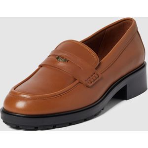 Penny loafers van echt leer, model 'ICONIC'