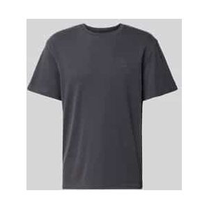 T-shirt met labelstitching en ronde hals