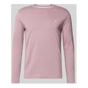 Shaped fit shirt met lange mouwen van puur katoen