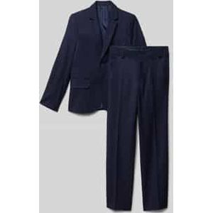 Slim fit pak met structuurmotief