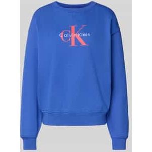 Sweatshirt met labelprint