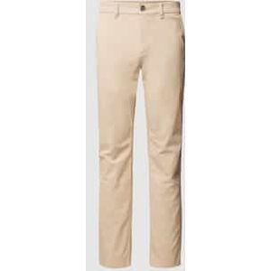 Regular fit chino met paspelzakken