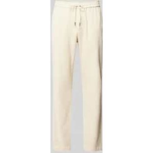 Regular fit chino met structuurmotief, model 'HARLEM'