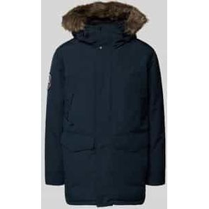 Regular fit parka met klepzakken, model 'Everest'