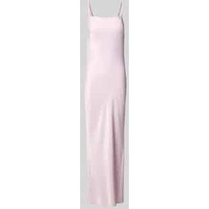 Maxi-jurk met cascadehals, model 'Antonie'